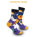 Halloween Socks Supplier - Funny Cotton Crew Pumpkin