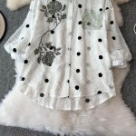 Women Blouse Supplier - 2025 Striped Printed Business Casual