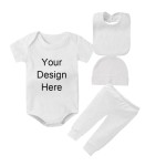 Baby Clothing Set Factory - RTS 4pcs Cotton Newborn Set