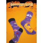 Halloween Socks Manufacturer - Custom Bats Pumpkins Print