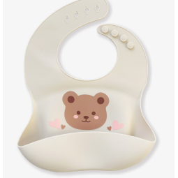 Silicone Bib Factory - Bear Pattern Waterproof