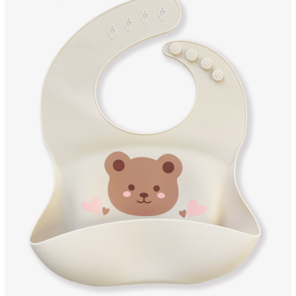 Silicone Bib Factory - Bear Pattern Waterproof