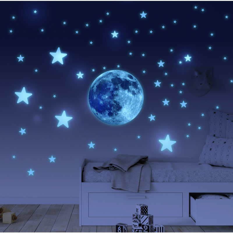 Luminous Sticker Manufacturer - Glow Dark Moon