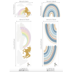 Children Decal Manufacturer - Blue Huge Rainbow