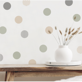 Wall Sticker Factory - Polka Dot Green