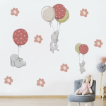 Wall Sticker Factory - Cartoon Elephant Balloon