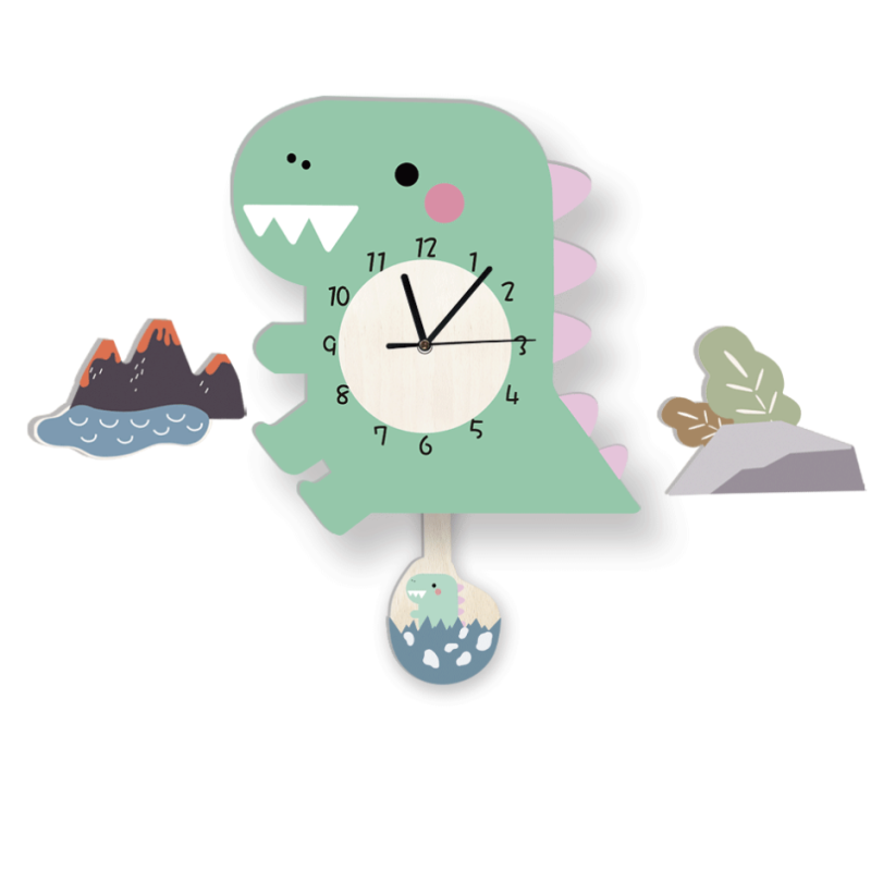 DIY Wall Clock Factory - Dinosaur Pendulum