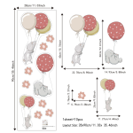 Wall Sticker Factory - Cartoon Elephant Balloon