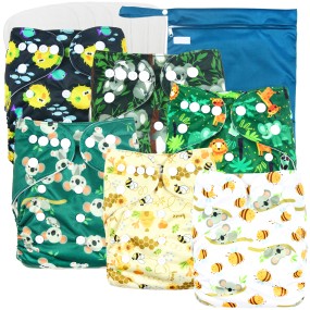Baby Cloth Diapers Supplier - 13 Sets Newborn Pocket Reusable