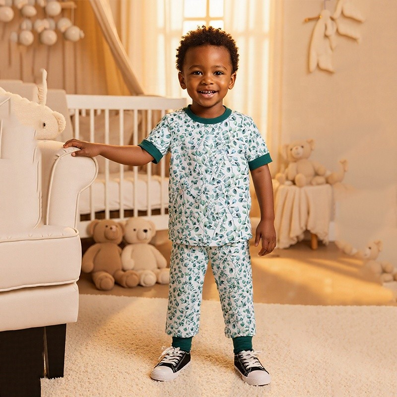 Bamboo Romper Factory - Wholesale Custom Print Viscose Pajamas