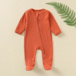 Winter Baby Clothes Factory - New Born Cotton Solid Color Ribbed