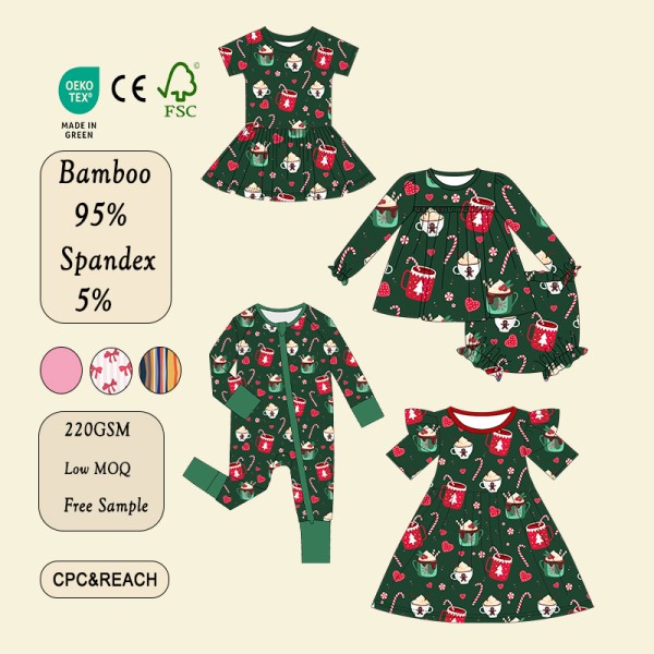 Bamboo Onesie Supplier - OEM Custom Print Pajamas Bodysuit