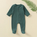 Winter Baby Clothes Factory - New Born Cotton Solid Color Ribbed