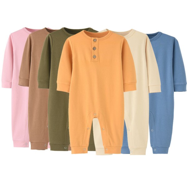 Baby Bodysuit Supplier - Solid Color High Quality Onesie