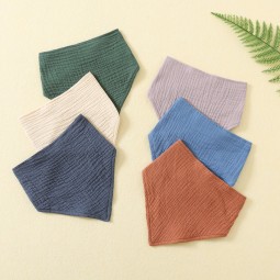 Muslin Bibs Manufacturer - Cotton Unisex Solid Colors Set