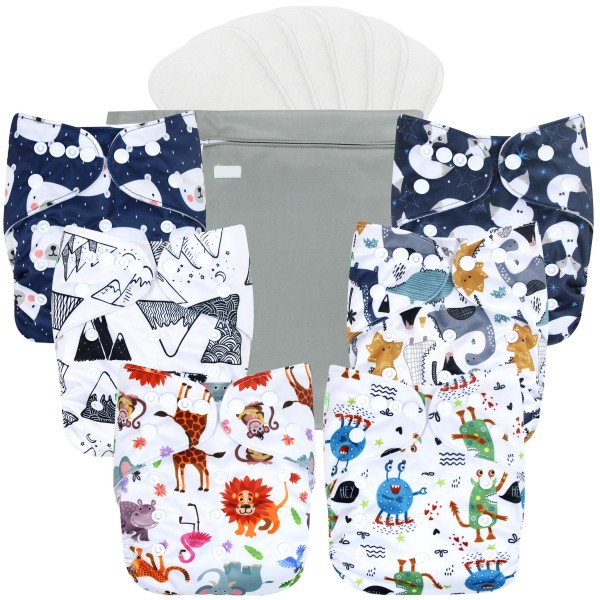 Cloth Diapers Supplier - Popular Customizable Washable 6Pack