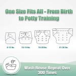 Cloth Diapers Manufacturer - Reusable 6 Pack Adjustable Leakproof
