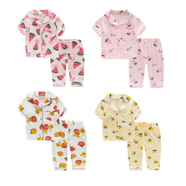 Girls Pajamas Manufacturer - Front Button Suit