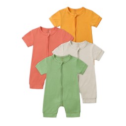 Bamboo Romper Manufacturer - Short Sleeve Footless
