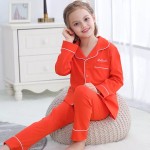 Girls Pajamas Manufacturer - Long Sleeve Button
