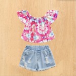 Girl Suit Factory - Off Shoulder Jeans