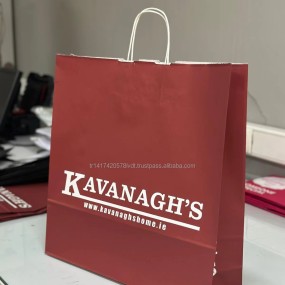 Kraft Paper Bags Manufacturer - Custom Printed Twisted Handle Bags