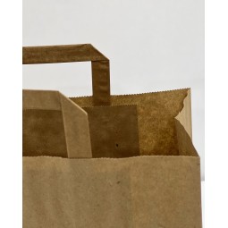 Kraft Paper Bags Factory - OEM Flat Handle Custom Printed Bags