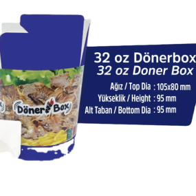 Doner Box Manufacturer - OEM 26 oz Leak-Proof Takeaway Container