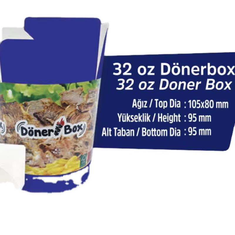 Doner Box Manufacturer - OEM 26 oz Leak-Proof Takeaway Container