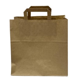 Kraft Paper Bags Manufacturer - Custom Printed Flat Handle Bags