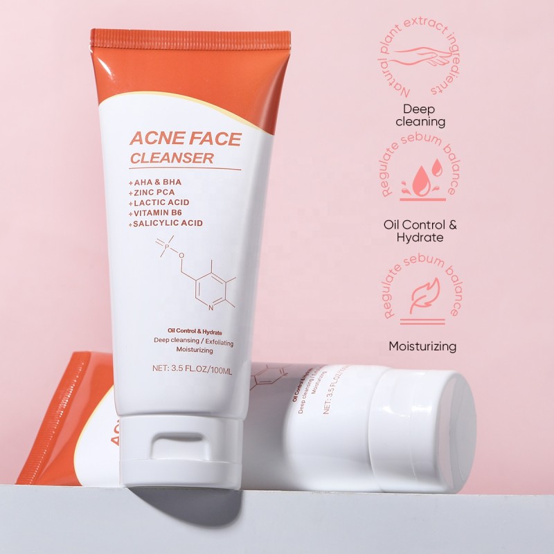Acne Face Wash Factory - OEM Natural Tea Tree Salicylic Acid Cleanser