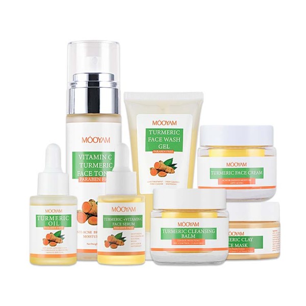 Acne Set Factory - OEM Organic Turmeric Face Care Skin Care Set