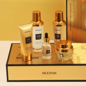Gold Set Supplier - OEM 24K Anti-aging Wrinkle Facial Care Kit