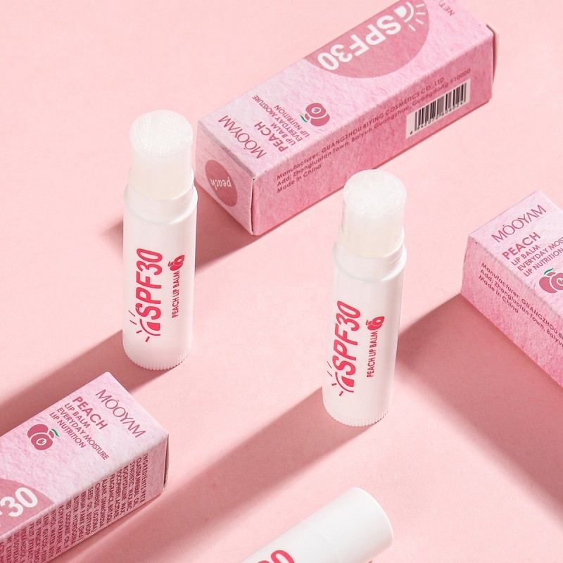 Lip Balm Supplier - OEM Peach Natural Butter Long Lasting SPF