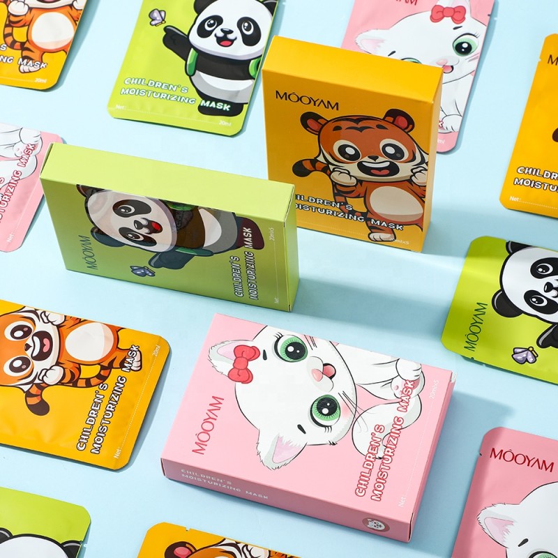 Children Face Mask Supplier - OEM Animal Shaped 5pcs/Box Moisturizing