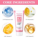 Facial Cleanser Factory - OEM 4 in 1 Brightening Foaming Gel Wash