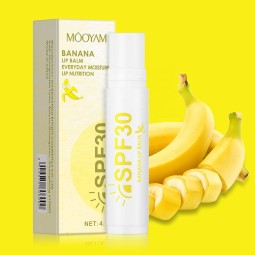 Lip Balm Factory - OEM Banana Vegan Aloe Vera SPF Hydrating