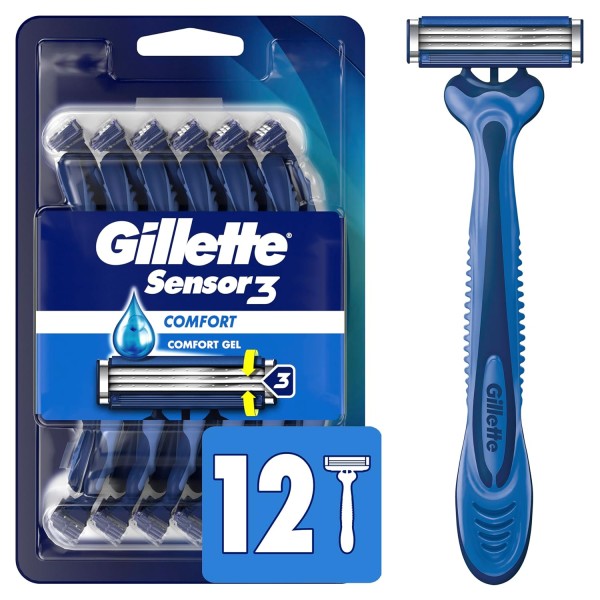 Disposable Razors Manufacturer - Sensor3 Comfort 12pcs