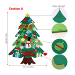 Christmas Tree Decorations Supplier - OEM Felt Ornaments Set
