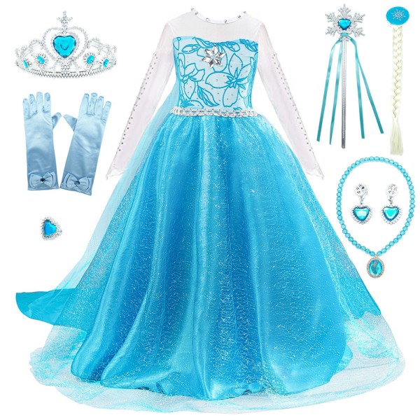 Anna Elsa Costume Supplier - OEM Summer Cotton Princess Dress