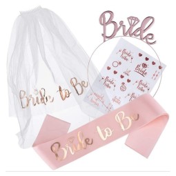 Bridal Veil Supplier - OEM Double Ribbon Wedding Veil