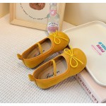 Princess Shoes Supplier - OEM 2025 Spring Bow Leather