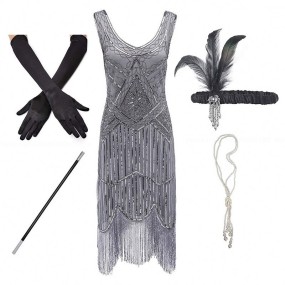 Vintage Dress Supplier - OEM 1920s Sequin Mermaid Gown