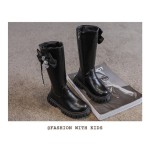 Girls Shoes Factory - OEM 2025 Polka Dot Leather Shoes