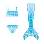 Mermaid Swimsuit Set Supplier - OEM 3 Pcs Girls Swimwear