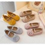 Princess Shoes Supplier - OEM 2025 Spring Bow Leather