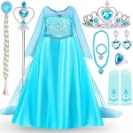 Anna Elsa Dress Factory - OEM Snow Queen Halloween Costume