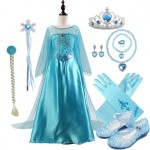 Queen Coronation Dress Supplier - OEM Elsa Costume for Girls