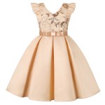 Sleeveless Princess Dress Supplier - OEM Bow Lace Birthday Dress
