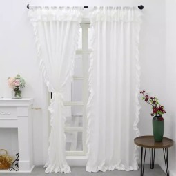 Sheer Curtain Supplier - Tab Top Ruffle